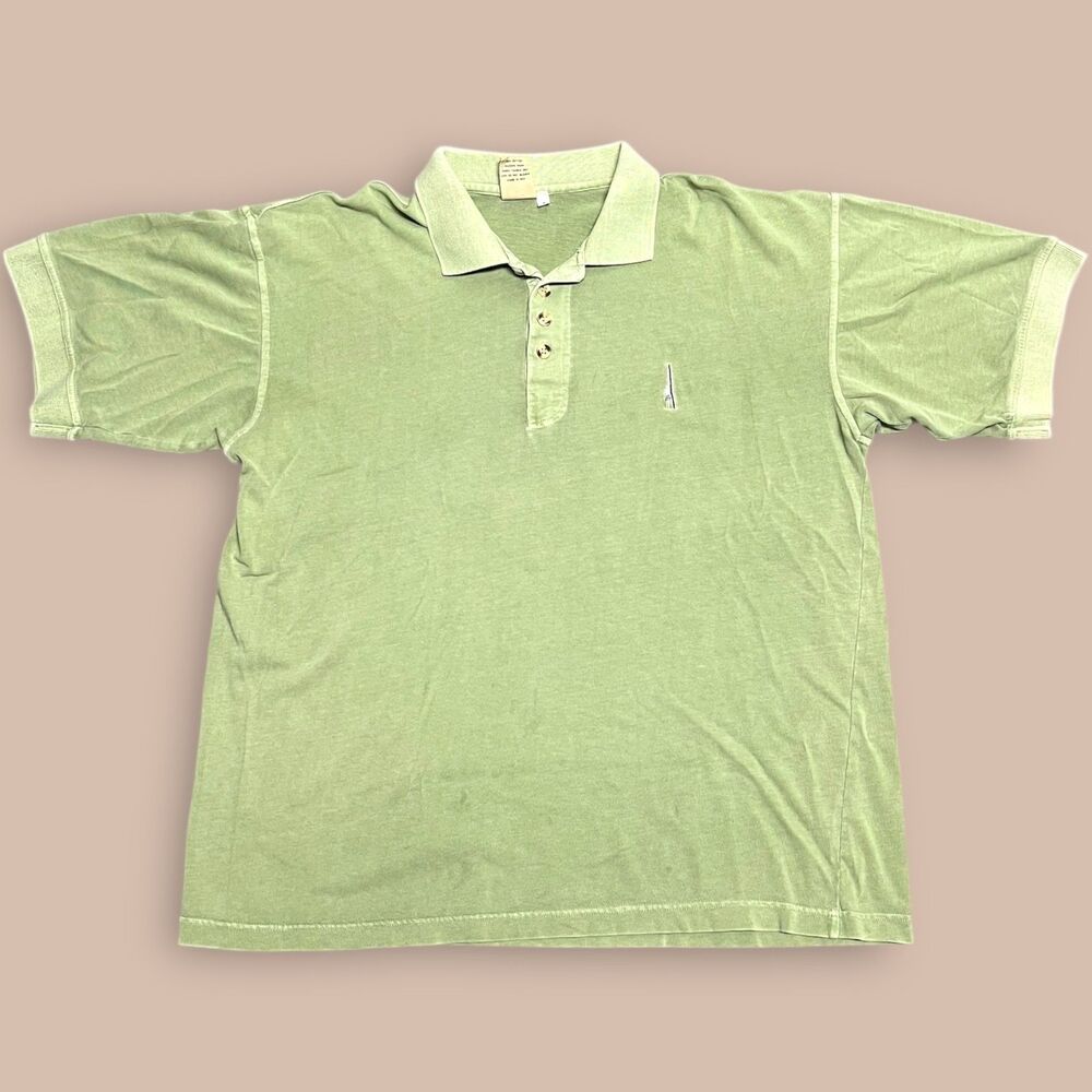 VTG 90s Da Bull Surf Oversized Boxy Polo Shirt Green